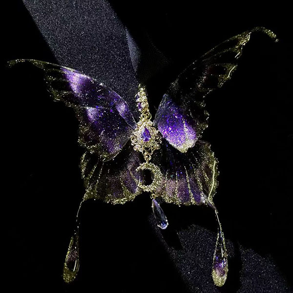 Lunar Aura Butterfly Brooch A1001